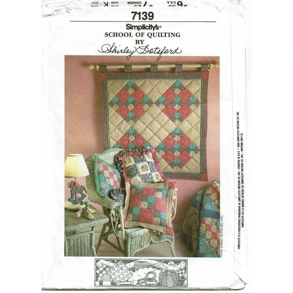 Simplicity Sewing Pattern 7139 Quilt Shirley Botsford‎